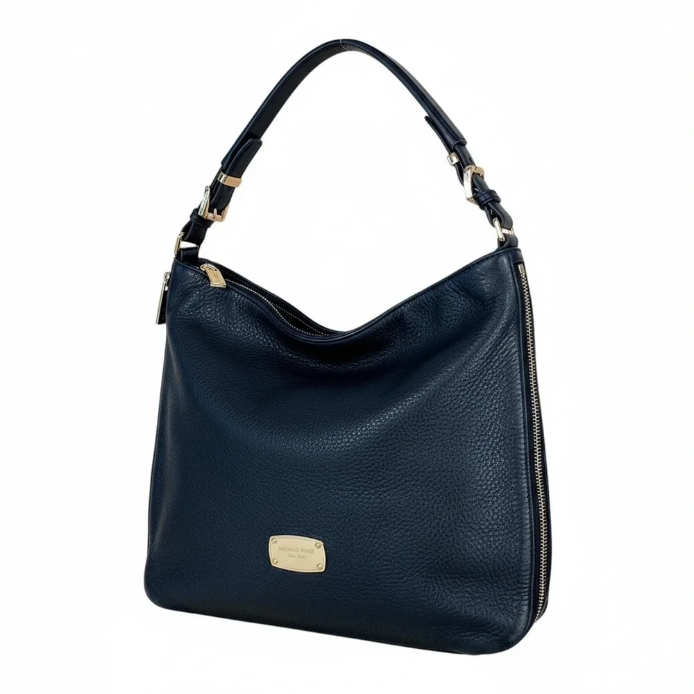 Michael Kors Black Leather Shoulder Bag - Picture 1 of 6